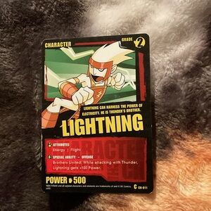 Lightning Character Card - teen Titans CH-011